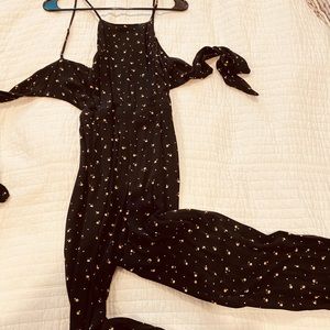 Abercrombie jumpsuit black sz xs
